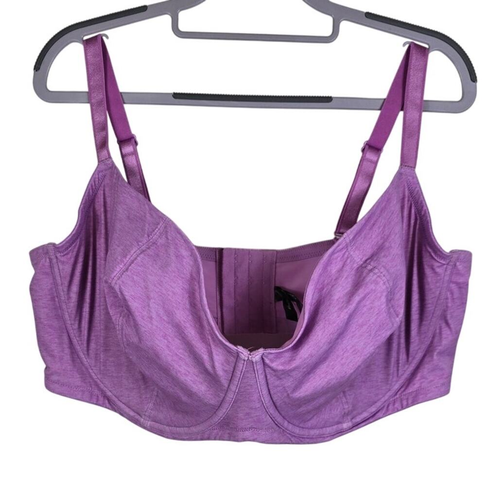 Torrid Unlined Balconette Underwire Ajustable Purple Women's Bra 48DDD